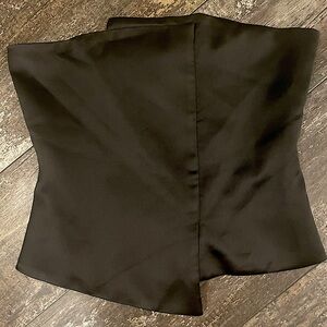 Zara Black Satin Top